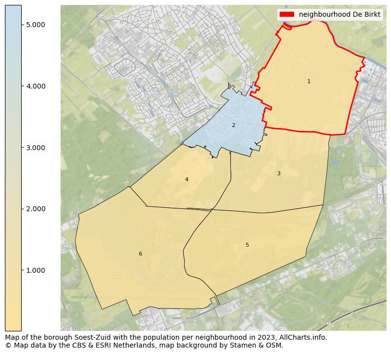 Map of the borough Soest-Zuid with the population per neighbourhood in 2023. This page shows a lot of information about residents (such as the distribution by age groups, family composition, gender, native or Dutch with an immigration background, ...), homes (numbers, types, price development, use, type of property, ...) and more (car ownership, energy consumption, ...) based on open data from the Dutch Central Bureau of Statistics and various other sources!