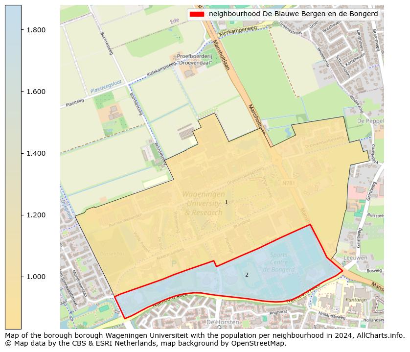 Image of the neighbourhood De Blauwe Bergen en de Bongerd at the map. This image is used as introduction to this page. This page shows a lot of information about the population in the neighbourhood De Blauwe Bergen en de Bongerd (such as the distribution by age groups of the residents, the composition of households, whether inhabitants are natives or Dutch with an immigration background, data about the houses (numbers, types, price development, use, type of property, ...) and more (car ownership, energy consumption, ...) based on open data from the Dutch Central Bureau of Statistics and various other sources!