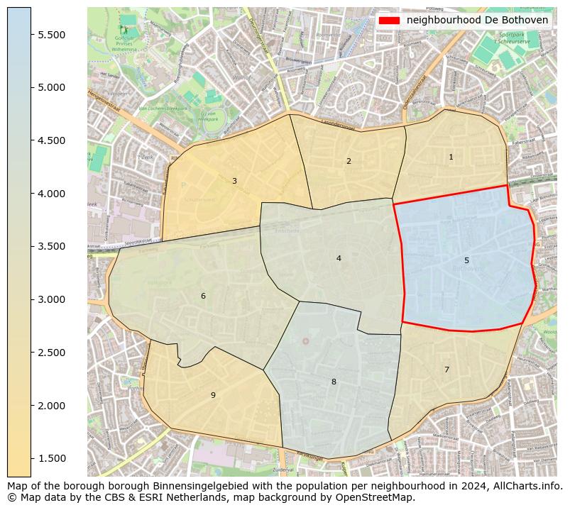 Image of the neighbourhood De Bothoven at the map. This image is used as introduction to this page. This page shows a lot of information about the population in the neighbourhood De Bothoven (such as the distribution by age groups of the residents, the composition of households, whether inhabitants are natives or Dutch with an immigration background, data about the houses (numbers, types, price development, use, type of property, ...) and more (car ownership, energy consumption, ...) based on open data from the Dutch Central Bureau of Statistics and various other sources!