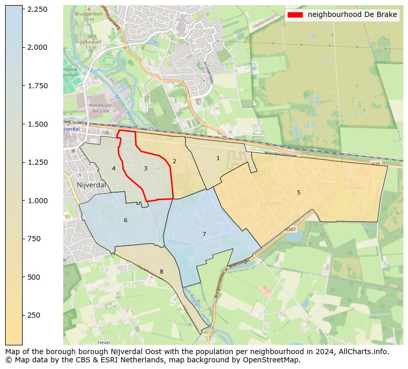 Image of the neighbourhood De Brake at the map. This image is used as introduction to this page. This page shows a lot of information about the population in the neighbourhood De Brake (such as the distribution by age groups of the residents, the composition of households, whether inhabitants are natives or Dutch with an immigration background, data about the houses (numbers, types, price development, use, type of property, ...) and more (car ownership, energy consumption, ...) based on open data from the Dutch Central Bureau of Statistics and various other sources!