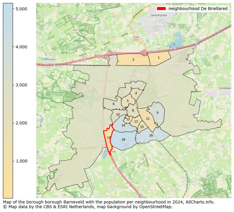 Image of the neighbourhood De Briellared at the map. This image is used as introduction to this page. This page shows a lot of information about the population in the neighbourhood De Briellared (such as the distribution by age groups of the residents, the composition of households, whether inhabitants are natives or Dutch with an immigration background, data about the houses (numbers, types, price development, use, type of property, ...) and more (car ownership, energy consumption, ...) based on open data from the Dutch Central Bureau of Statistics and various other sources!