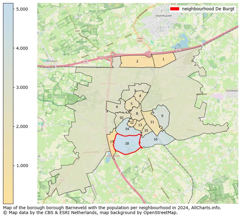 Image of the neighbourhood De Burgt at the map. This image is used as introduction to this page. This page shows a lot of information about the population in the neighbourhood De Burgt (such as the distribution by age groups of the residents, the composition of households, whether inhabitants are natives or Dutch with an immigration background, data about the houses (numbers, types, price development, use, type of property, ...) and more (car ownership, energy consumption, ...) based on open data from the Dutch Central Bureau of Statistics and various other sources!