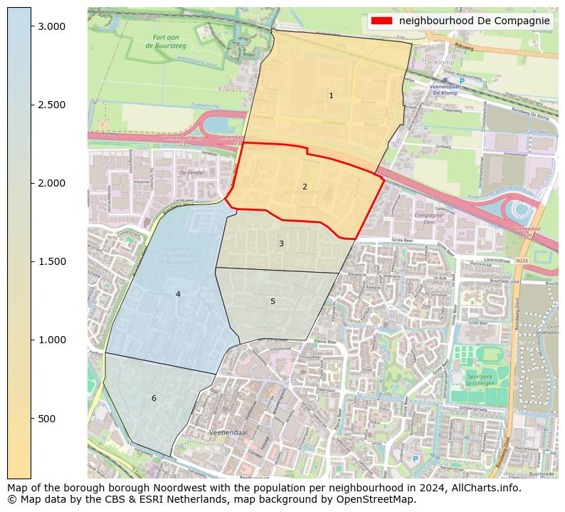 Image of the neighbourhood De Compagnie at the map. This image is used as introduction to this page. This page shows a lot of information about the population in the neighbourhood De Compagnie (such as the distribution by age groups of the residents, the composition of households, whether inhabitants are natives or Dutch with an immigration background, data about the houses (numbers, types, price development, use, type of property, ...) and more (car ownership, energy consumption, ...) based on open data from the Dutch Central Bureau of Statistics and various other sources!