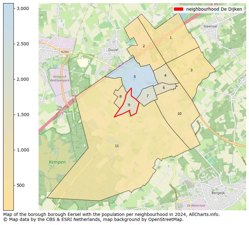 Image of the neighbourhood De Dijken at the map. This image is used as introduction to this page. This page shows a lot of information about the population in the neighbourhood De Dijken (such as the distribution by age groups of the residents, the composition of households, whether inhabitants are natives or Dutch with an immigration background, data about the houses (numbers, types, price development, use, type of property, ...) and more (car ownership, energy consumption, ...) based on open data from the Dutch Central Bureau of Statistics and various other sources!