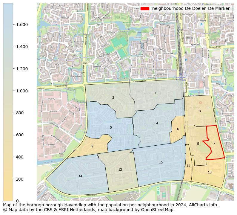 Image of the neighbourhood De Doelen De Marken at the map. This image is used as introduction to this page. This page shows a lot of information about the population in the neighbourhood De Doelen De Marken (such as the distribution by age groups of the residents, the composition of households, whether inhabitants are natives or Dutch with an immigration background, data about the houses (numbers, types, price development, use, type of property, ...) and more (car ownership, energy consumption, ...) based on open data from the Dutch Central Bureau of Statistics and various other sources!