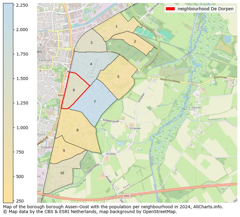 Image of the neighbourhood De Dorpen at the map. This image is used as introduction to this page. This page shows a lot of information about the population in the neighbourhood De Dorpen (such as the distribution by age groups of the residents, the composition of households, whether inhabitants are natives or Dutch with an immigration background, data about the houses (numbers, types, price development, use, type of property, ...) and more (car ownership, energy consumption, ...) based on open data from the Dutch Central Bureau of Statistics and various other sources!