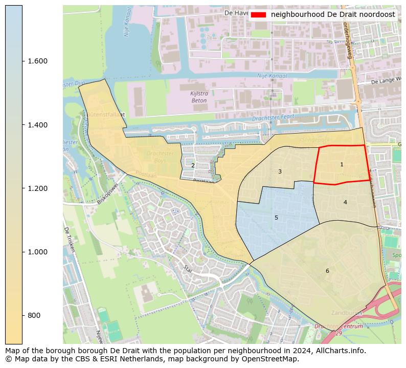 Image of the neighbourhood De Drait noordoost at the map. This image is used as introduction to this page. This page shows a lot of information about the population in the neighbourhood De Drait noordoost (such as the distribution by age groups of the residents, the composition of households, whether inhabitants are natives or Dutch with an immigration background, data about the houses (numbers, types, price development, use, type of property, ...) and more (car ownership, energy consumption, ...) based on open data from the Dutch Central Bureau of Statistics and various other sources!