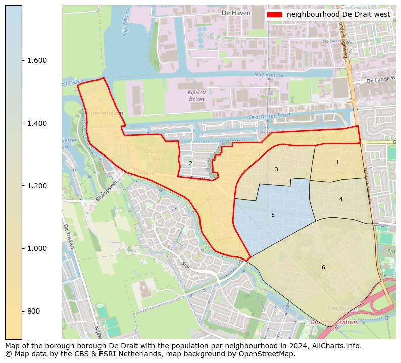 Image of the neighbourhood De Drait west at the map. This image is used as introduction to this page. This page shows a lot of information about the population in the neighbourhood De Drait west (such as the distribution by age groups of the residents, the composition of households, whether inhabitants are natives or Dutch with an immigration background, data about the houses (numbers, types, price development, use, type of property, ...) and more (car ownership, energy consumption, ...) based on open data from the Dutch Central Bureau of Statistics and various other sources!