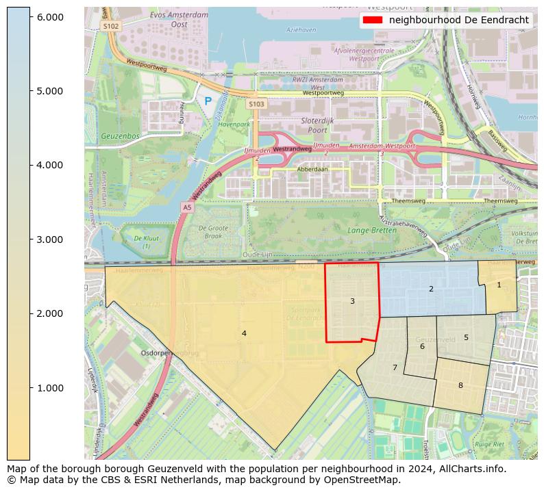 Image of the neighbourhood De Eendracht at the map. This image is used as introduction to this page. This page shows a lot of information about the population in the neighbourhood De Eendracht (such as the distribution by age groups of the residents, the composition of households, whether inhabitants are natives or Dutch with an immigration background, data about the houses (numbers, types, price development, use, type of property, ...) and more (car ownership, energy consumption, ...) based on open data from the Dutch Central Bureau of Statistics and various other sources!