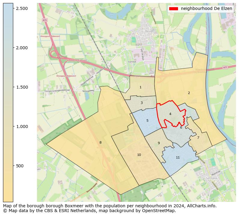 Image of the neighbourhood De Elzen at the map. This image is used as introduction to this page. This page shows a lot of information about the population in the neighbourhood De Elzen (such as the distribution by age groups of the residents, the composition of households, whether inhabitants are natives or Dutch with an immigration background, data about the houses (numbers, types, price development, use, type of property, ...) and more (car ownership, energy consumption, ...) based on open data from the Dutch Central Bureau of Statistics and various other sources!