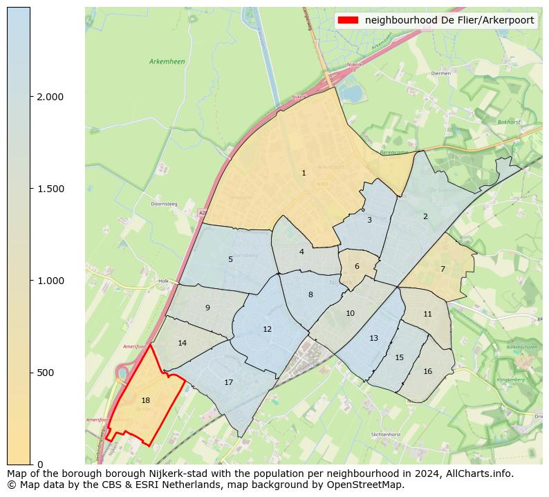 Image of the neighbourhood De Flier/Arkerpoort at the map. This image is used as introduction to this page. This page shows a lot of information about the population in the neighbourhood De Flier/Arkerpoort (such as the distribution by age groups of the residents, the composition of households, whether inhabitants are natives or Dutch with an immigration background, data about the houses (numbers, types, price development, use, type of property, ...) and more (car ownership, energy consumption, ...) based on open data from the Dutch Central Bureau of Statistics and various other sources!