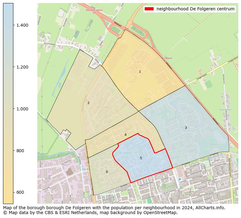 Image of the neighbourhood De Folgeren centrum at the map. This image is used as introduction to this page. This page shows a lot of information about the population in the neighbourhood De Folgeren centrum (such as the distribution by age groups of the residents, the composition of households, whether inhabitants are natives or Dutch with an immigration background, data about the houses (numbers, types, price development, use, type of property, ...) and more (car ownership, energy consumption, ...) based on open data from the Dutch Central Bureau of Statistics and various other sources!