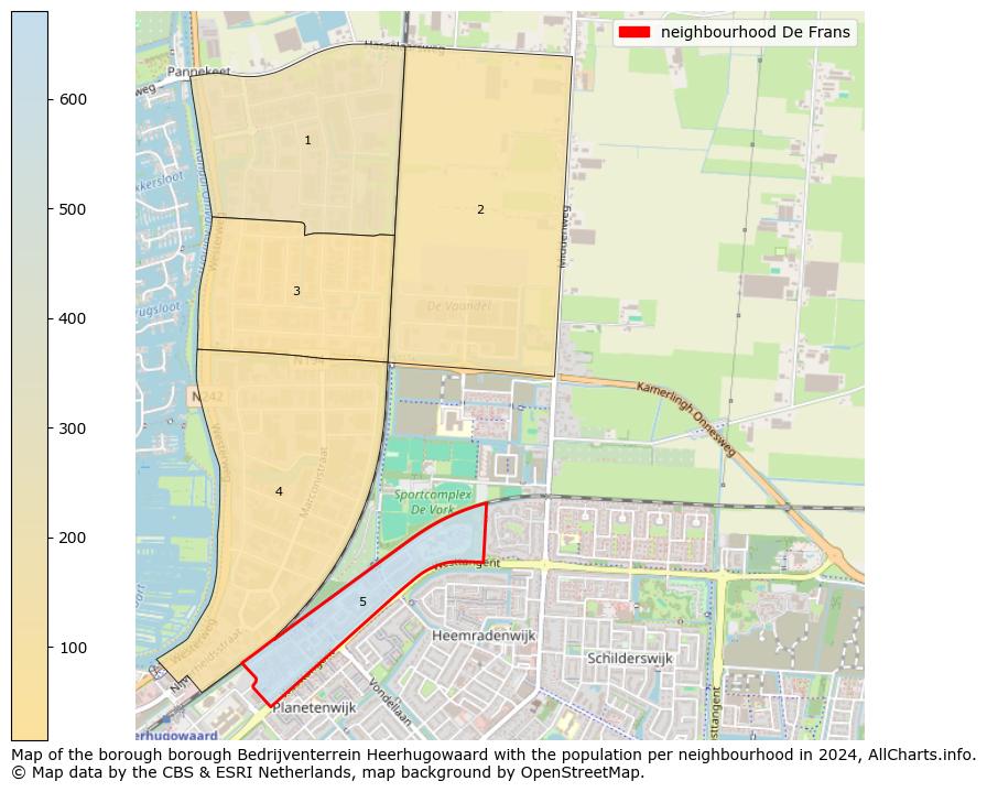 Image of the neighbourhood De Frans at the map. This image is used as introduction to this page. This page shows a lot of information about the population in the neighbourhood De Frans (such as the distribution by age groups of the residents, the composition of households, whether inhabitants are natives or Dutch with an immigration background, data about the houses (numbers, types, price development, use, type of property, ...) and more (car ownership, energy consumption, ...) based on open data from the Dutch Central Bureau of Statistics and various other sources!