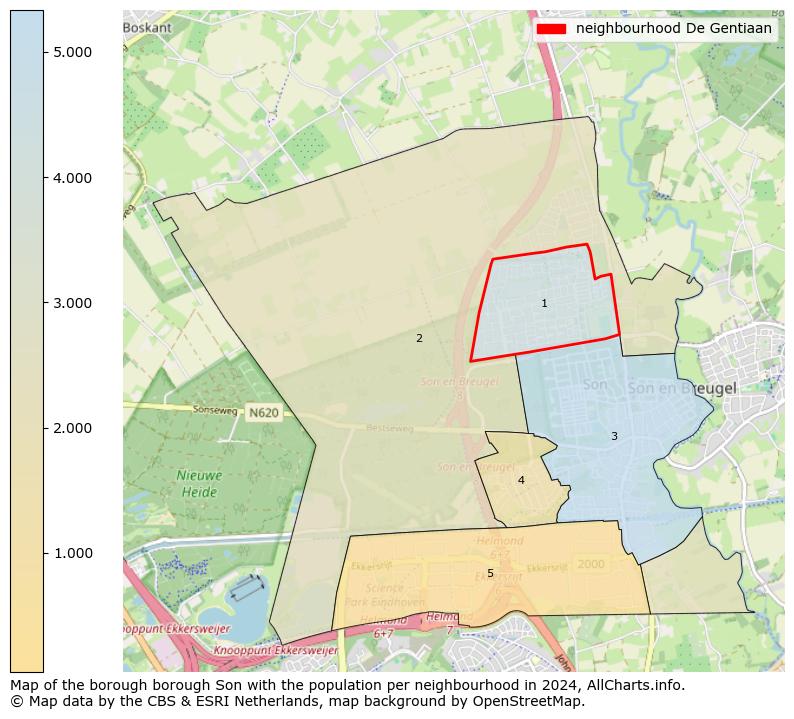 Image of the neighbourhood De Gentiaan at the map. This image is used as introduction to this page. This page shows a lot of information about the population in the neighbourhood De Gentiaan (such as the distribution by age groups of the residents, the composition of households, whether inhabitants are natives or Dutch with an immigration background, data about the houses (numbers, types, price development, use, type of property, ...) and more (car ownership, energy consumption, ...) based on open data from the Dutch Central Bureau of Statistics and various other sources!