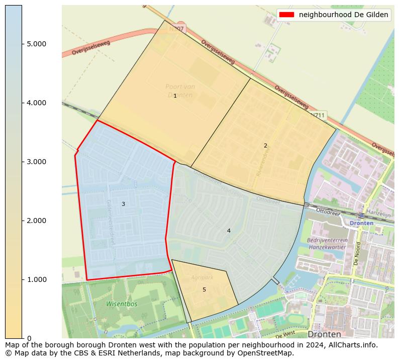 Image of the neighbourhood De Gilden at the map. This image is used as introduction to this page. This page shows a lot of information about the population in the neighbourhood De Gilden (such as the distribution by age groups of the residents, the composition of households, whether inhabitants are natives or Dutch with an immigration background, data about the houses (numbers, types, price development, use, type of property, ...) and more (car ownership, energy consumption, ...) based on open data from the Dutch Central Bureau of Statistics and various other sources!