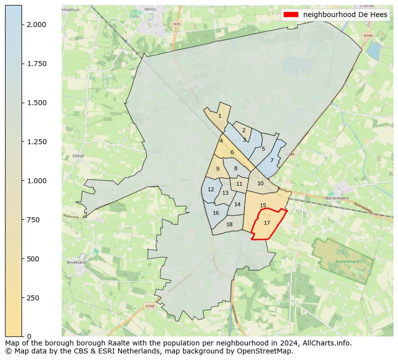 Image of the neighbourhood De Hees at the map. This image is used as introduction to this page. This page shows a lot of information about the population in the neighbourhood De Hees (such as the distribution by age groups of the residents, the composition of households, whether inhabitants are natives or Dutch with an immigration background, data about the houses (numbers, types, price development, use, type of property, ...) and more (car ownership, energy consumption, ...) based on open data from the Dutch Central Bureau of Statistics and various other sources!