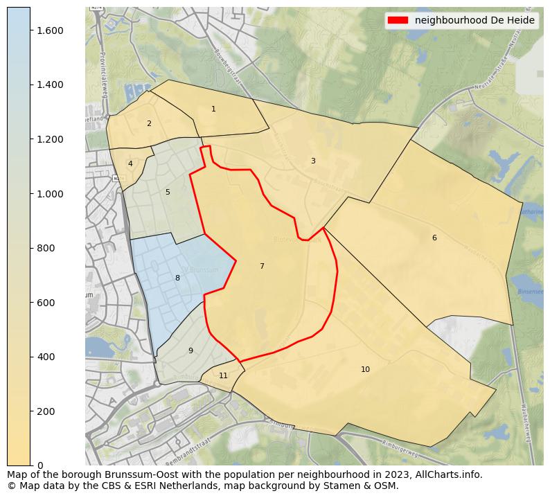 Map of the borough Brunssum-Oost with the population per neighbourhood in 2023. This page shows a lot of information about residents (such as the distribution by age groups, family composition, gender, native or Dutch with an immigration background, ...), homes (numbers, types, price development, use, type of property, ...) and more (car ownership, energy consumption, ...) based on open data from the Dutch Central Bureau of Statistics and various other sources!