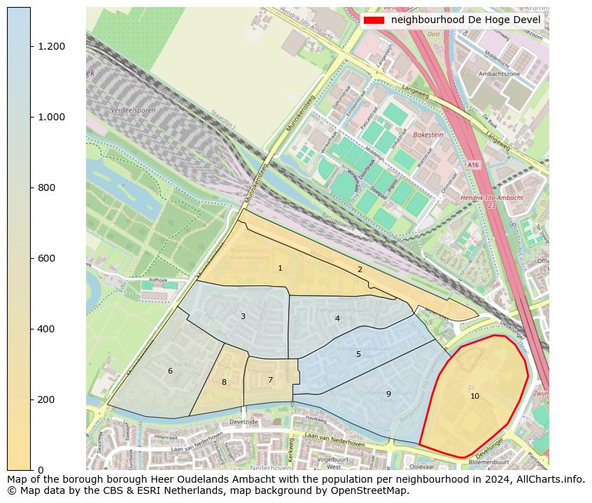 Image of the neighbourhood De Hoge Devel at the map. This image is used as introduction to this page. This page shows a lot of information about the population in the neighbourhood De Hoge Devel (such as the distribution by age groups of the residents, the composition of households, whether inhabitants are natives or Dutch with an immigration background, data about the houses (numbers, types, price development, use, type of property, ...) and more (car ownership, energy consumption, ...) based on open data from the Dutch Central Bureau of Statistics and various other sources!