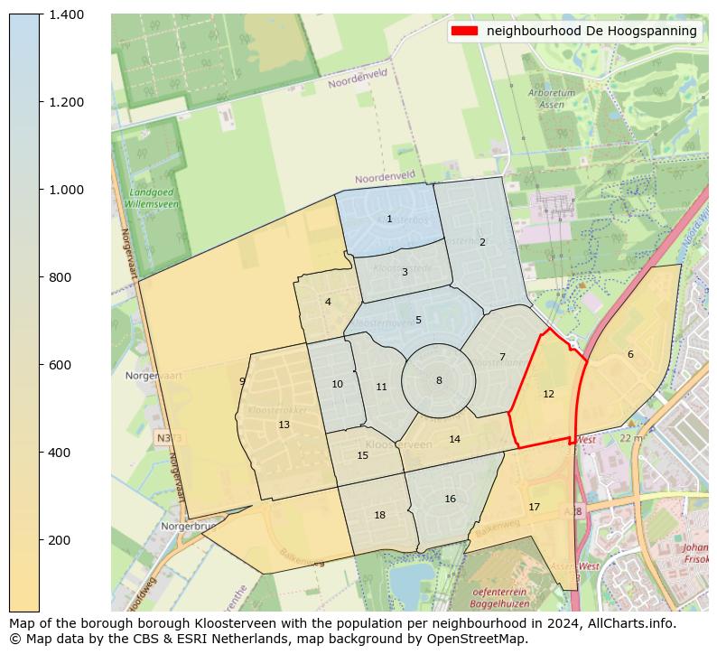 Image of the neighbourhood De Hoogspanning at the map. This image is used as introduction to this page. This page shows a lot of information about the population in the neighbourhood De Hoogspanning (such as the distribution by age groups of the residents, the composition of households, whether inhabitants are natives or Dutch with an immigration background, data about the houses (numbers, types, price development, use, type of property, ...) and more (car ownership, energy consumption, ...) based on open data from the Dutch Central Bureau of Statistics and various other sources!