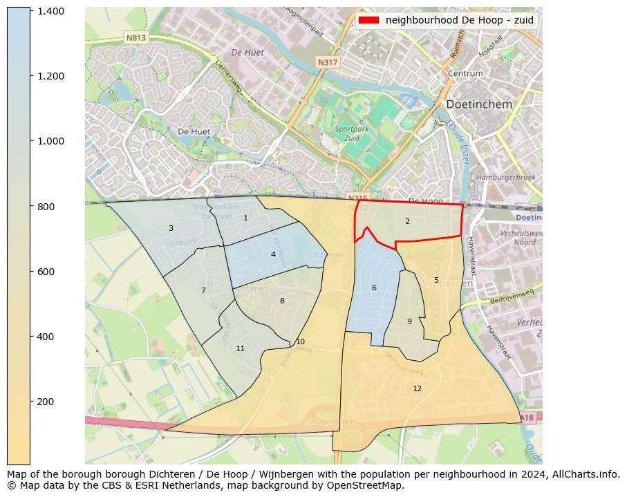 Image of the neighbourhood De Hoop - zuid at the map. This image is used as introduction to this page. This page shows a lot of information about the population in the neighbourhood De Hoop - zuid (such as the distribution by age groups of the residents, the composition of households, whether inhabitants are natives or Dutch with an immigration background, data about the houses (numbers, types, price development, use, type of property, ...) and more (car ownership, energy consumption, ...) based on open data from the Dutch Central Bureau of Statistics and various other sources!