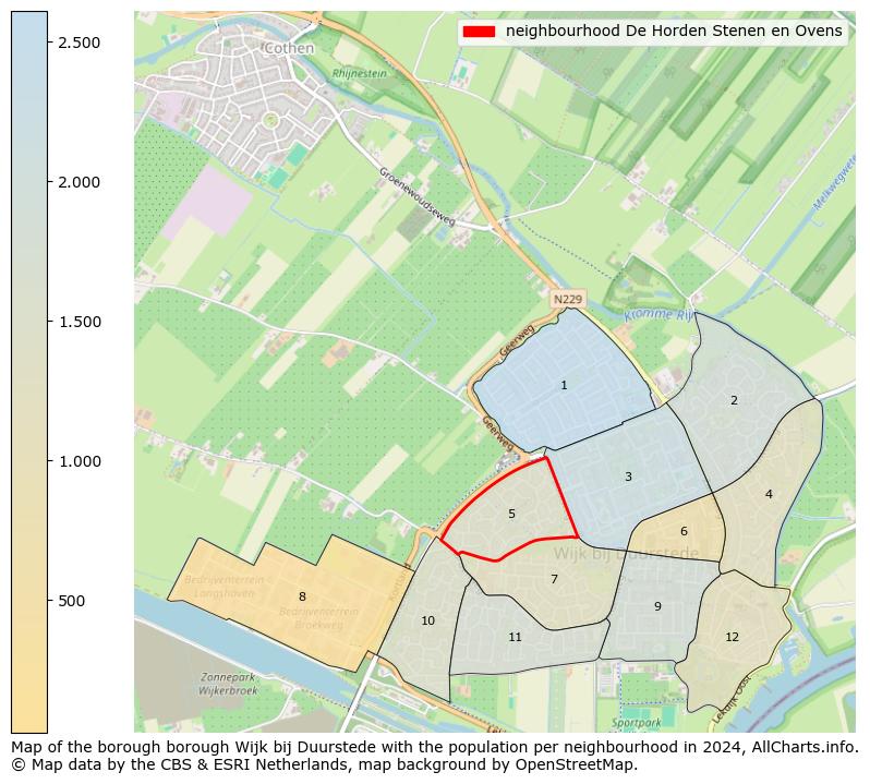 Image of the neighbourhood De Horden Stenen en Ovens at the map. This image is used as introduction to this page. This page shows a lot of information about the population in the neighbourhood De Horden Stenen en Ovens (such as the distribution by age groups of the residents, the composition of households, whether inhabitants are natives or Dutch with an immigration background, data about the houses (numbers, types, price development, use, type of property, ...) and more (car ownership, energy consumption, ...) based on open data from the Dutch Central Bureau of Statistics and various other sources!