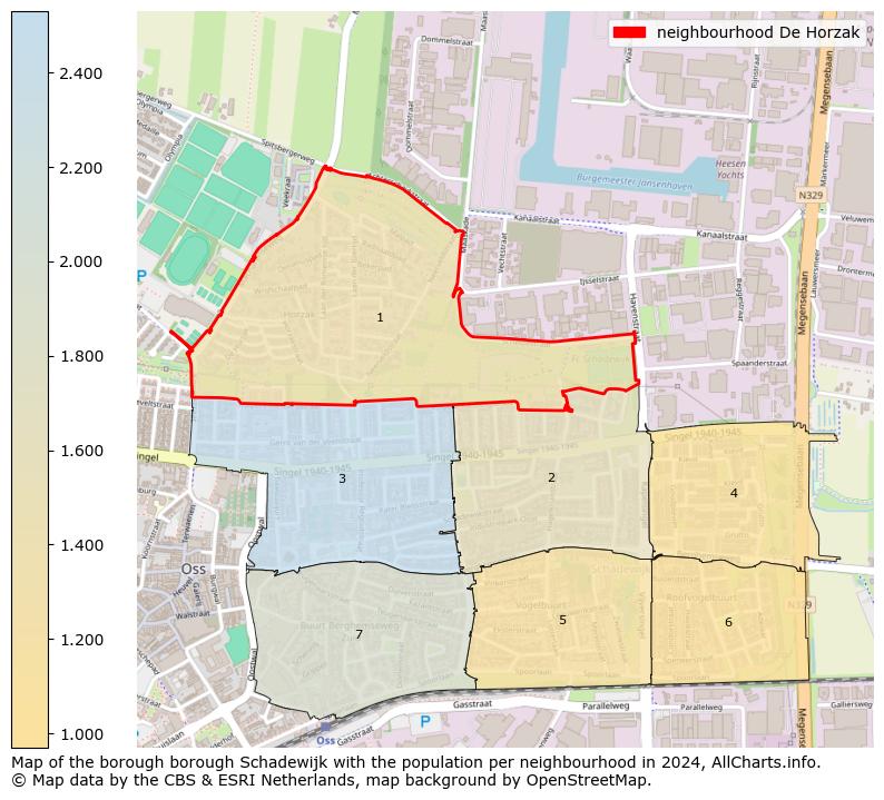 Image of the neighbourhood De Horzak at the map. This image is used as introduction to this page. This page shows a lot of information about the population in the neighbourhood De Horzak (such as the distribution by age groups of the residents, the composition of households, whether inhabitants are natives or Dutch with an immigration background, data about the houses (numbers, types, price development, use, type of property, ...) and more (car ownership, energy consumption, ...) based on open data from the Dutch Central Bureau of Statistics and various other sources!