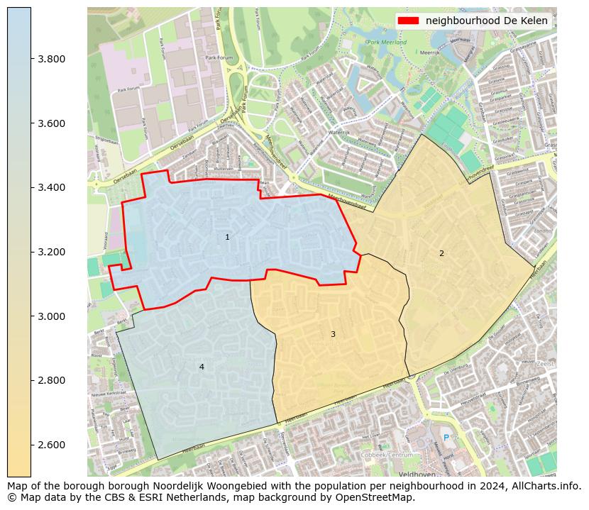 Image of the neighbourhood De Kelen at the map. This image is used as introduction to this page. This page shows a lot of information about the population in the neighbourhood De Kelen (such as the distribution by age groups of the residents, the composition of households, whether inhabitants are natives or Dutch with an immigration background, data about the houses (numbers, types, price development, use, type of property, ...) and more (car ownership, energy consumption, ...) based on open data from the Dutch Central Bureau of Statistics and various other sources!