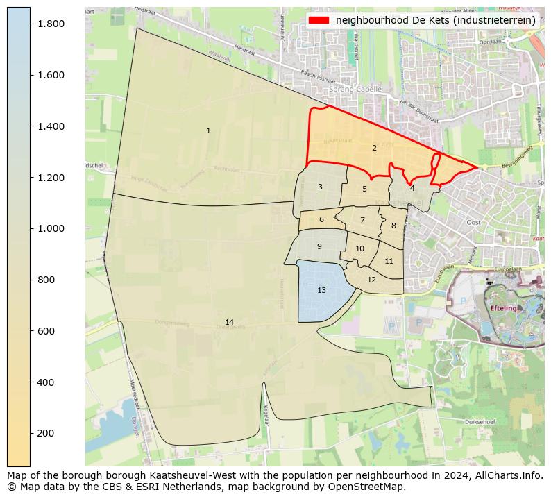 Image of the neighbourhood De Kets (industrieterrein) at the map. This image is used as introduction to this page. This page shows a lot of information about the population in the neighbourhood De Kets (industrieterrein) (such as the distribution by age groups of the residents, the composition of households, whether inhabitants are natives or Dutch with an immigration background, data about the houses (numbers, types, price development, use, type of property, ...) and more (car ownership, energy consumption, ...) based on open data from the Dutch Central Bureau of Statistics and various other sources!