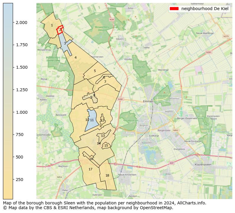 Image of the neighbourhood De Kiel at the map. This image is used as introduction to this page. This page shows a lot of information about the population in the neighbourhood De Kiel (such as the distribution by age groups of the residents, the composition of households, whether inhabitants are natives or Dutch with an immigration background, data about the houses (numbers, types, price development, use, type of property, ...) and more (car ownership, energy consumption, ...) based on open data from the Dutch Central Bureau of Statistics and various other sources!