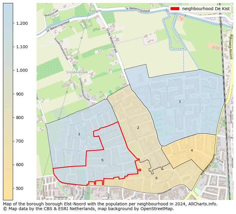 Image of the neighbourhood De Kist at the map. This image is used as introduction to this page. This page shows a lot of information about the population in the neighbourhood De Kist (such as the distribution by age groups of the residents, the composition of households, whether inhabitants are natives or Dutch with an immigration background, data about the houses (numbers, types, price development, use, type of property, ...) and more (car ownership, energy consumption, ...) based on open data from the Dutch Central Bureau of Statistics and various other sources!