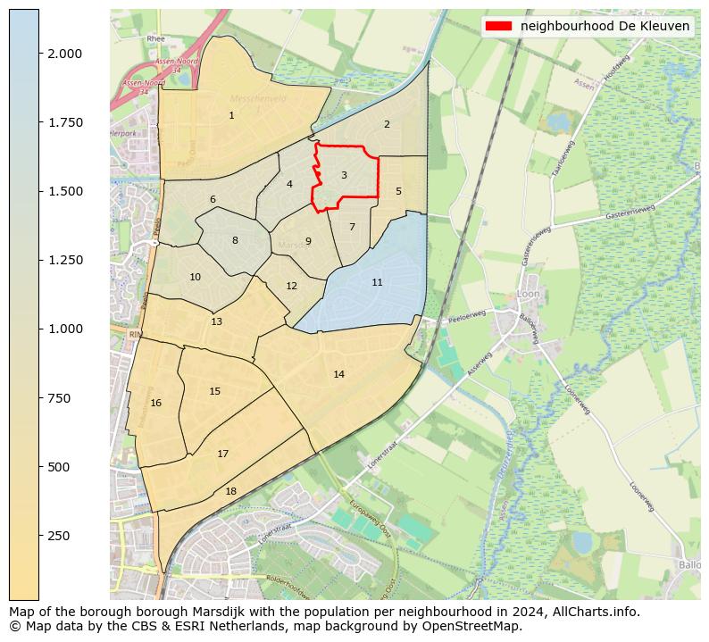 Image of the neighbourhood De Kleuven at the map. This image is used as introduction to this page. This page shows a lot of information about the population in the neighbourhood De Kleuven (such as the distribution by age groups of the residents, the composition of households, whether inhabitants are natives or Dutch with an immigration background, data about the houses (numbers, types, price development, use, type of property, ...) and more (car ownership, energy consumption, ...) based on open data from the Dutch Central Bureau of Statistics and various other sources!