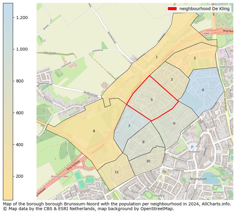 Image of the neighbourhood De Kling at the map. This image is used as introduction to this page. This page shows a lot of information about the population in the neighbourhood De Kling (such as the distribution by age groups of the residents, the composition of households, whether inhabitants are natives or Dutch with an immigration background, data about the houses (numbers, types, price development, use, type of property, ...) and more (car ownership, energy consumption, ...) based on open data from the Dutch Central Bureau of Statistics and various other sources!