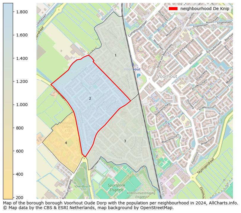 Image of the neighbourhood De Knip at the map. This image is used as introduction to this page. This page shows a lot of information about the population in the neighbourhood De Knip (such as the distribution by age groups of the residents, the composition of households, whether inhabitants are natives or Dutch with an immigration background, data about the houses (numbers, types, price development, use, type of property, ...) and more (car ownership, energy consumption, ...) based on open data from the Dutch Central Bureau of Statistics and various other sources!