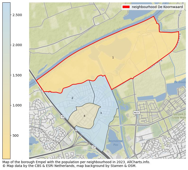 Map of the borough Empel with the population per neighbourhood in 2023. This page shows a lot of information about residents (such as the distribution by age groups, family composition, gender, native or Dutch with an immigration background, ...), homes (numbers, types, price development, use, type of property, ...) and more (car ownership, energy consumption, ...) based on open data from the Dutch Central Bureau of Statistics and various other sources!