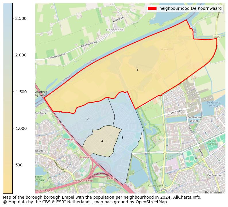 Image of the neighbourhood De Koornwaard at the map. This image is used as introduction to this page. This page shows a lot of information about the population in the neighbourhood De Koornwaard (such as the distribution by age groups of the residents, the composition of households, whether inhabitants are natives or Dutch with an immigration background, data about the houses (numbers, types, price development, use, type of property, ...) and more (car ownership, energy consumption, ...) based on open data from the Dutch Central Bureau of Statistics and various other sources!