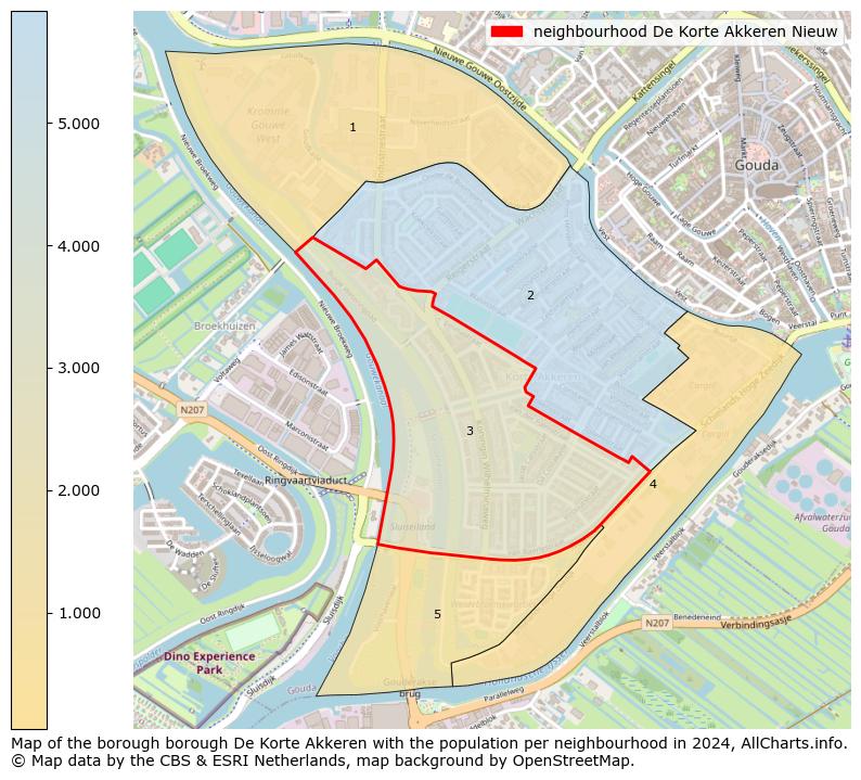 Image of the neighbourhood De Korte Akkeren Nieuw at the map. This image is used as introduction to this page. This page shows a lot of information about the population in the neighbourhood De Korte Akkeren Nieuw (such as the distribution by age groups of the residents, the composition of households, whether inhabitants are natives or Dutch with an immigration background, data about the houses (numbers, types, price development, use, type of property, ...) and more (car ownership, energy consumption, ...) based on open data from the Dutch Central Bureau of Statistics and various other sources!