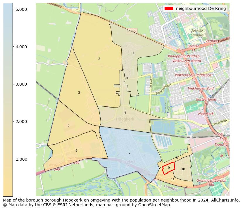 Image of the neighbourhood De Kring at the map. This image is used as introduction to this page. This page shows a lot of information about the population in the neighbourhood De Kring (such as the distribution by age groups of the residents, the composition of households, whether inhabitants are natives or Dutch with an immigration background, data about the houses (numbers, types, price development, use, type of property, ...) and more (car ownership, energy consumption, ...) based on open data from the Dutch Central Bureau of Statistics and various other sources!