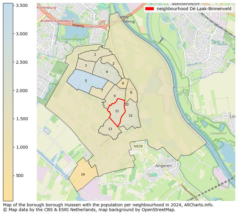 Image of the neighbourhood De Laak-Binnenveld at the map. This image is used as introduction to this page. This page shows a lot of information about the population in the neighbourhood De Laak-Binnenveld (such as the distribution by age groups of the residents, the composition of households, whether inhabitants are natives or Dutch with an immigration background, data about the houses (numbers, types, price development, use, type of property, ...) and more (car ownership, energy consumption, ...) based on open data from the Dutch Central Bureau of Statistics and various other sources!