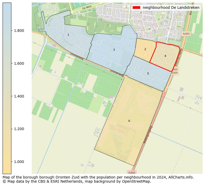 Image of the neighbourhood De Landstreken at the map. This image is used as introduction to this page. This page shows a lot of information about the population in the neighbourhood De Landstreken (such as the distribution by age groups of the residents, the composition of households, whether inhabitants are natives or Dutch with an immigration background, data about the houses (numbers, types, price development, use, type of property, ...) and more (car ownership, energy consumption, ...) based on open data from the Dutch Central Bureau of Statistics and various other sources!