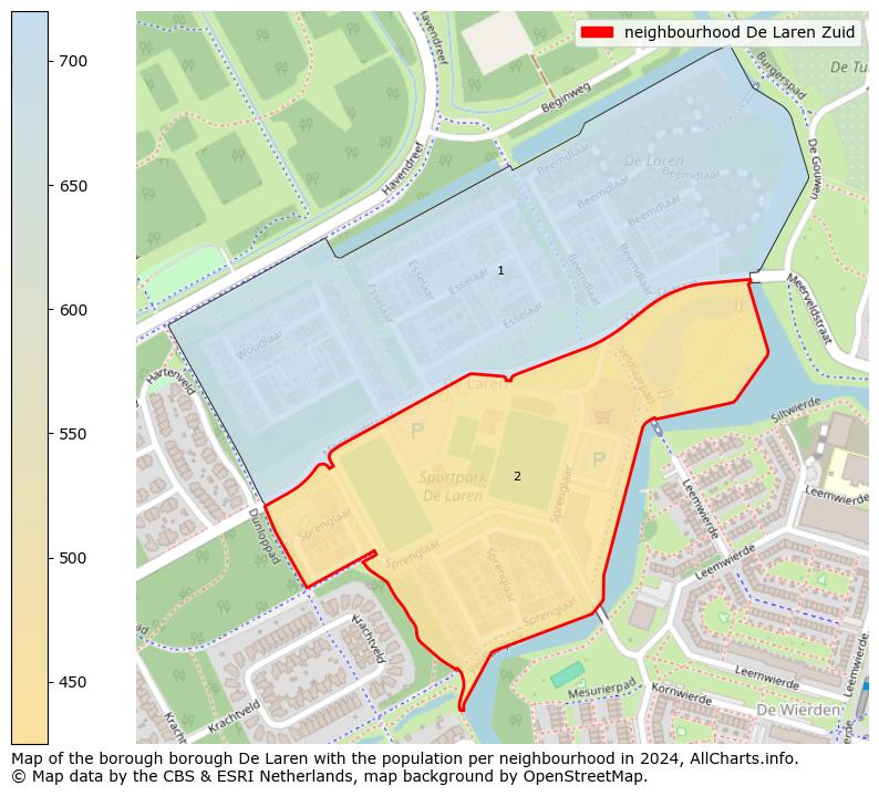 Image of the neighbourhood De Laren Zuid at the map. This image is used as introduction to this page. This page shows a lot of information about the population in the neighbourhood De Laren Zuid (such as the distribution by age groups of the residents, the composition of households, whether inhabitants are natives or Dutch with an immigration background, data about the houses (numbers, types, price development, use, type of property, ...) and more (car ownership, energy consumption, ...) based on open data from the Dutch Central Bureau of Statistics and various other sources!