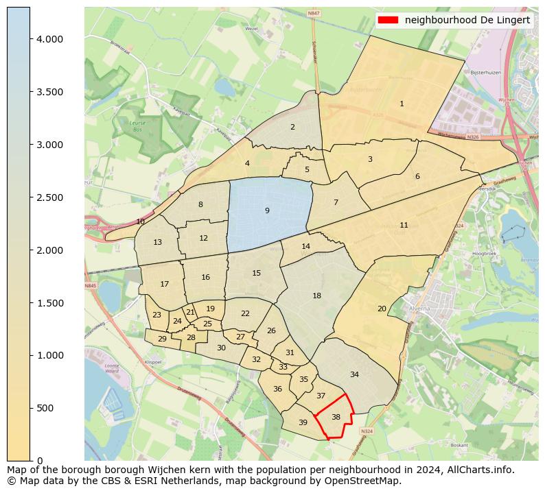 Image of the neighbourhood De Lingert at the map. This image is used as introduction to this page. This page shows a lot of information about the population in the neighbourhood De Lingert (such as the distribution by age groups of the residents, the composition of households, whether inhabitants are natives or Dutch with an immigration background, data about the houses (numbers, types, price development, use, type of property, ...) and more (car ownership, energy consumption, ...) based on open data from the Dutch Central Bureau of Statistics and various other sources!