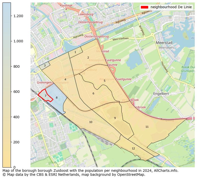 Image of the neighbourhood De Linie at the map. This image is used as introduction to this page. This page shows a lot of information about the population in the neighbourhood De Linie (such as the distribution by age groups of the residents, the composition of households, whether inhabitants are natives or Dutch with an immigration background, data about the houses (numbers, types, price development, use, type of property, ...) and more (car ownership, energy consumption, ...) based on open data from the Dutch Central Bureau of Statistics and various other sources!