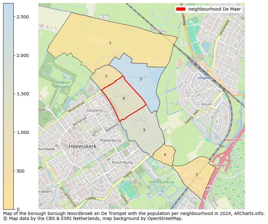 Image of the neighbourhood De Maer at the map. This image is used as introduction to this page. This page shows a lot of information about the population in the neighbourhood De Maer (such as the distribution by age groups of the residents, the composition of households, whether inhabitants are natives or Dutch with an immigration background, data about the houses (numbers, types, price development, use, type of property, ...) and more (car ownership, energy consumption, ...) based on open data from the Dutch Central Bureau of Statistics and various other sources!