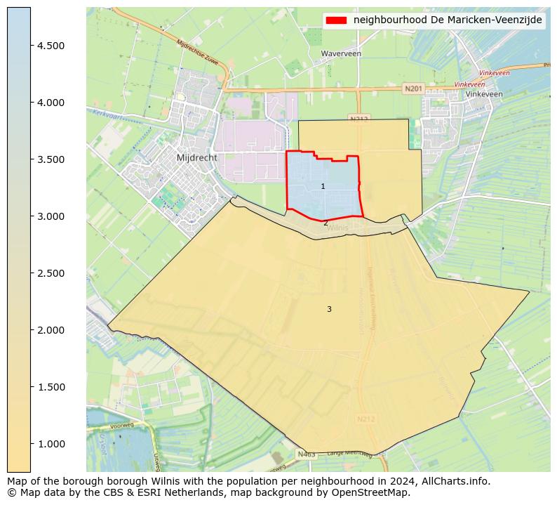 Image of the neighbourhood De Maricken-Veenzijde at the map. This image is used as introduction to this page. This page shows a lot of information about the population in the neighbourhood De Maricken-Veenzijde (such as the distribution by age groups of the residents, the composition of households, whether inhabitants are natives or Dutch with an immigration background, data about the houses (numbers, types, price development, use, type of property, ...) and more (car ownership, energy consumption, ...) based on open data from the Dutch Central Bureau of Statistics and various other sources!