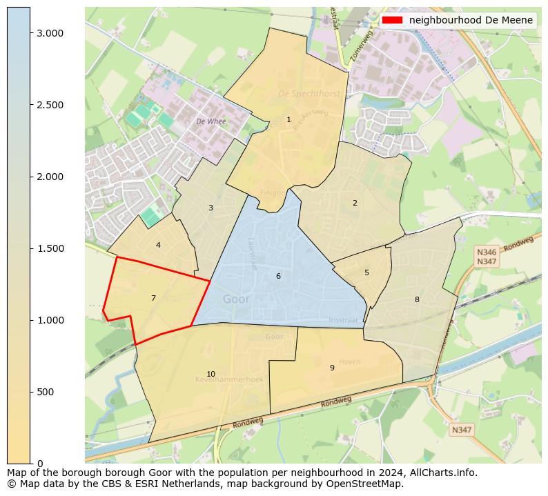 Image of the neighbourhood De Meene at the map. This image is used as introduction to this page. This page shows a lot of information about the population in the neighbourhood De Meene (such as the distribution by age groups of the residents, the composition of households, whether inhabitants are natives or Dutch with an immigration background, data about the houses (numbers, types, price development, use, type of property, ...) and more (car ownership, energy consumption, ...) based on open data from the Dutch Central Bureau of Statistics and various other sources!