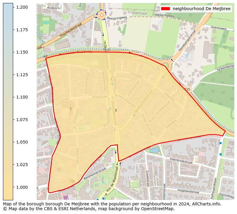 Image of the neighbourhood De Meijbree at the map. This image is used as introduction to this page. This page shows a lot of information about the population in the neighbourhood De Meijbree (such as the distribution by age groups of the residents, the composition of households, whether inhabitants are natives or Dutch with an immigration background, data about the houses (numbers, types, price development, use, type of property, ...) and more (car ownership, energy consumption, ...) based on open data from the Dutch Central Bureau of Statistics and various other sources!