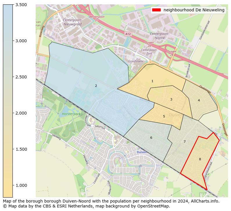 Image of the neighbourhood De Nieuweling at the map. This image is used as introduction to this page. This page shows a lot of information about the population in the neighbourhood De Nieuweling (such as the distribution by age groups of the residents, the composition of households, whether inhabitants are natives or Dutch with an immigration background, data about the houses (numbers, types, price development, use, type of property, ...) and more (car ownership, energy consumption, ...) based on open data from the Dutch Central Bureau of Statistics and various other sources!