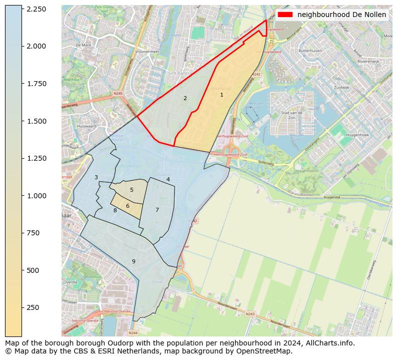 Image of the neighbourhood De Nollen at the map. This image is used as introduction to this page. This page shows a lot of information about the population in the neighbourhood De Nollen (such as the distribution by age groups of the residents, the composition of households, whether inhabitants are natives or Dutch with an immigration background, data about the houses (numbers, types, price development, use, type of property, ...) and more (car ownership, energy consumption, ...) based on open data from the Dutch Central Bureau of Statistics and various other sources!