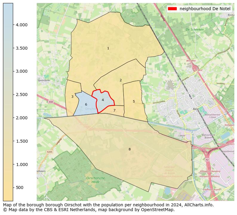 Image of the neighbourhood De Notel at the map. This image is used as introduction to this page. This page shows a lot of information about the population in the neighbourhood De Notel (such as the distribution by age groups of the residents, the composition of households, whether inhabitants are natives or Dutch with an immigration background, data about the houses (numbers, types, price development, use, type of property, ...) and more (car ownership, energy consumption, ...) based on open data from the Dutch Central Bureau of Statistics and various other sources!