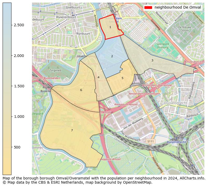 Image of the neighbourhood De Omval at the map. This image is used as introduction to this page. This page shows a lot of information about the population in the neighbourhood De Omval (such as the distribution by age groups of the residents, the composition of households, whether inhabitants are natives or Dutch with an immigration background, data about the houses (numbers, types, price development, use, type of property, ...) and more (car ownership, energy consumption, ...) based on open data from the Dutch Central Bureau of Statistics and various other sources!